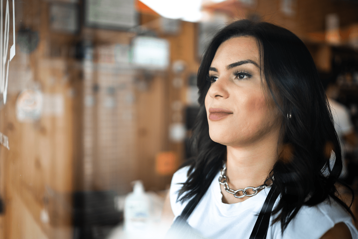Transgender jongere staart